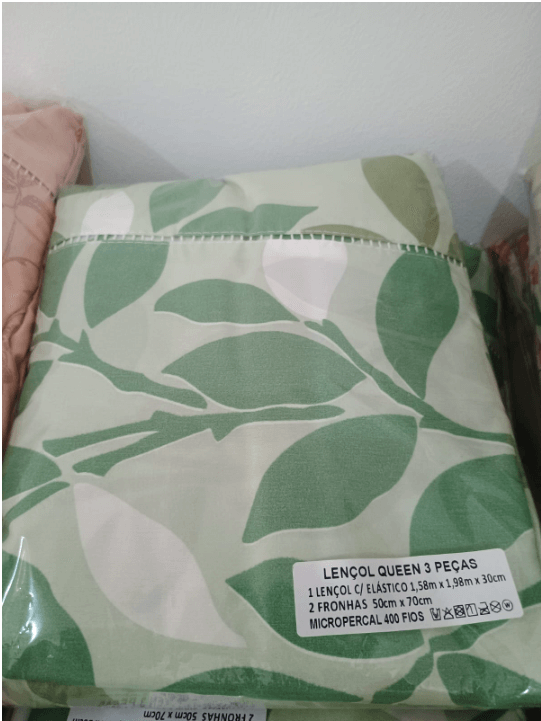 Lençol Queen Estampado – Kit 3 Peças | 400 Fios Micropercal - Imagem 3