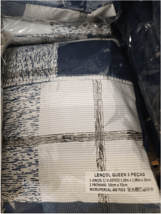 Lençol Queen Estampado – Kit 3 Peças | 400 Fios Micropercal - Imagem 2