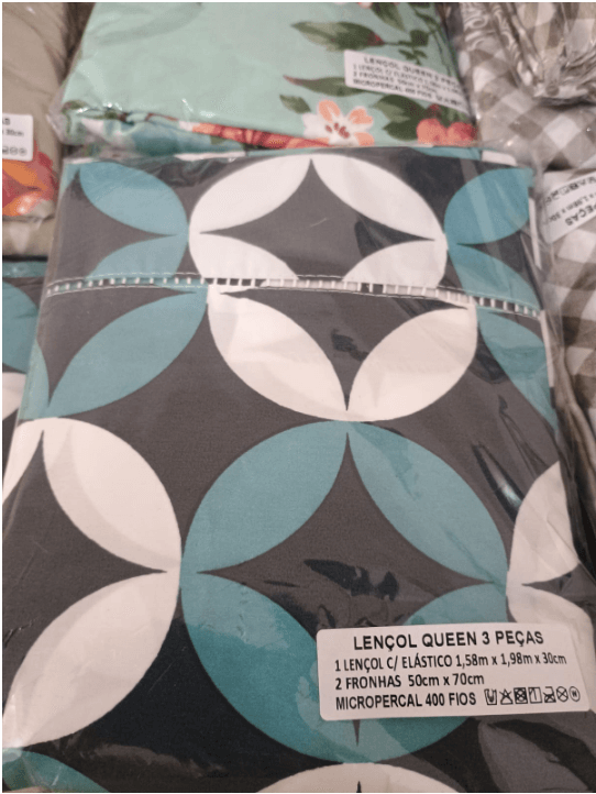 Lençol Queen Estampado – Kit 3 Peças | 400 Fios Micropercal - Imagem 6